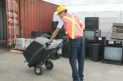 Clearing out items for recycling and reuse